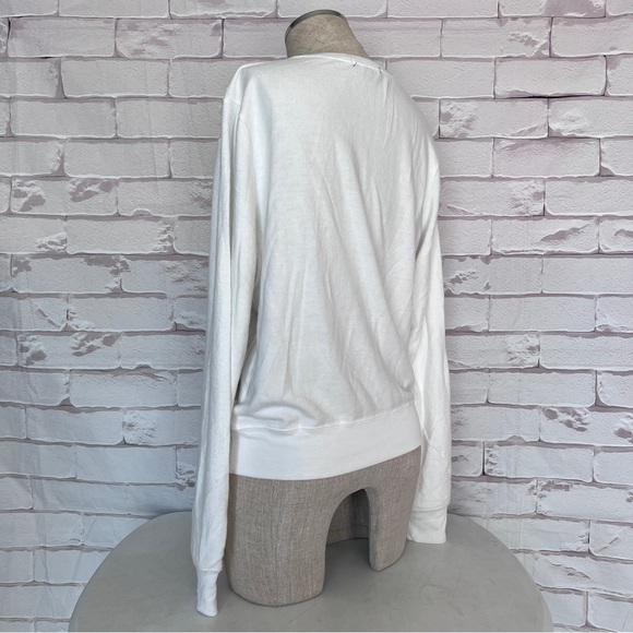 NWT Wildfox Radiate Positivity Sunshine Sweatshirt Crewneck White Size Small - Picture 5 of 11